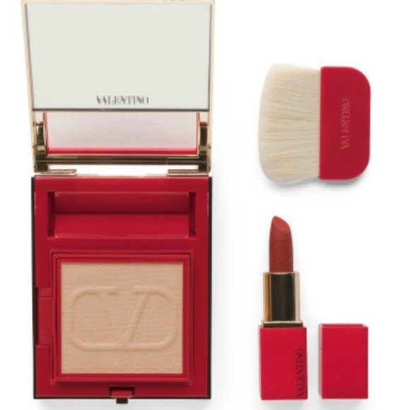 NWT VALENTINO VALENTINO Go-Clutch Refillable Compact Powder and Mini Lipstick Se - Picture 6 of 10